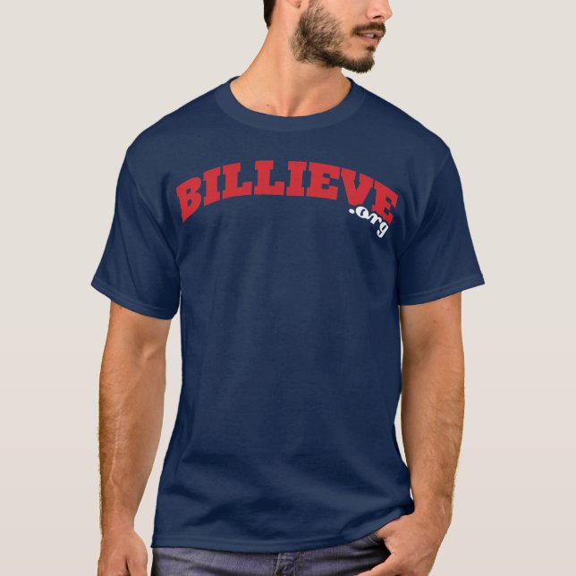 Navy Billieve.org Tee Shirt (Front)