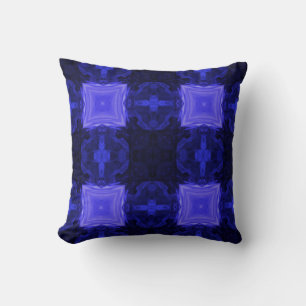 Navy Black Blue Throw Pillow
