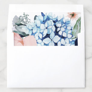 Navy Blooms Envelope Liner