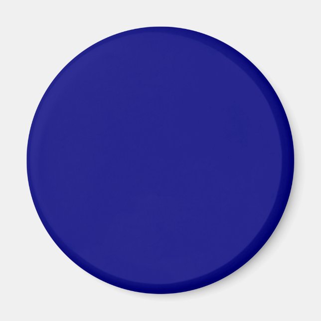Navy Blue 000080 Color - Add a Name Option Magnet (Front)
