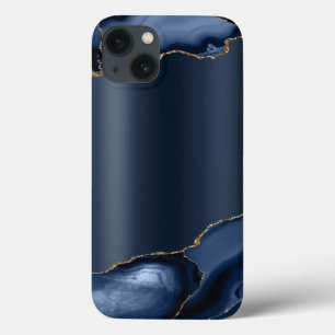 Navy blue abstract Case-Mate iPhone Case