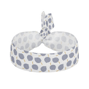Navy Blue Abstract Flying Bomb Fruit Pattern Elastic Hair Tie