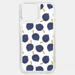 Navy Blue Abstract Flying Bomb Fruit Pattern Speck iPhone 12 Pro Max Case