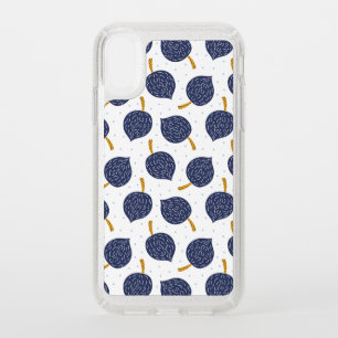 Navy Blue Abstract Flying Bomb Fruit Pattern Speck iPhone XR Case