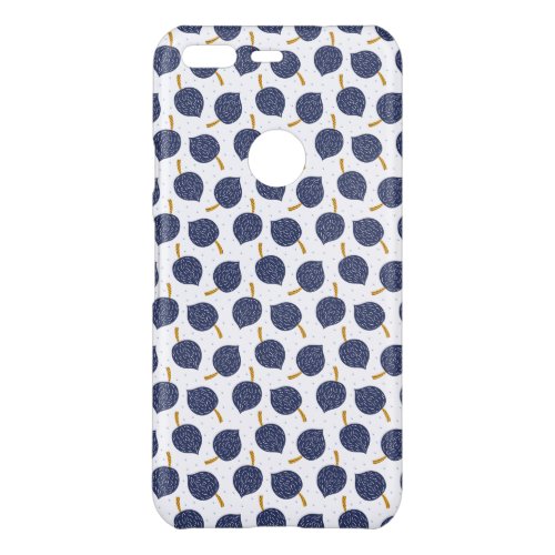 Navy Blue Abstract Flying Bomb Fruit Pattern Uncommon Google Pixel Case