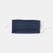 Navy Blue Adult Cloth Face Mask (Front, Folded)