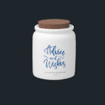 Navy Blue Advice and Wishes Wedding Mason Jar<br><div class="desc">This Personalized Advice and Wishes jar will be great for a wedding or a bridal shower. Can be personalized with the future bride's and groom's name and the date of the event.</div>