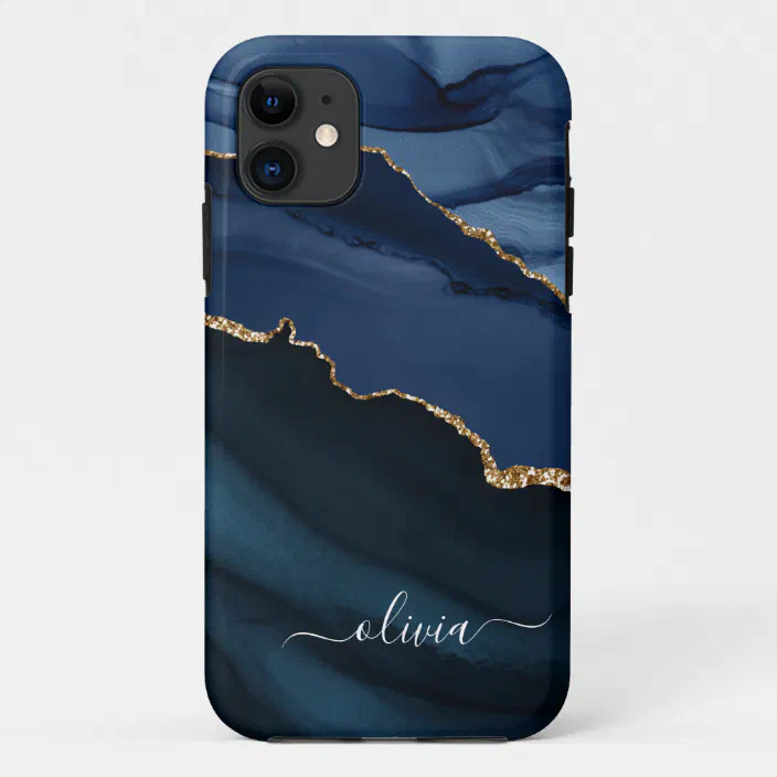 Blue and gold iphone 11 case Clearance