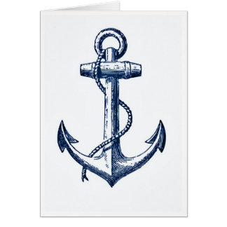 Navy Blue Anchor