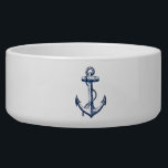 Navy Blue Anchor Bowl<br><div class="desc">This anchor is perfect for any nautical theme lover!</div>