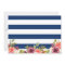 Navy Blue Anchor Floral Will You Be My Bridesmaid