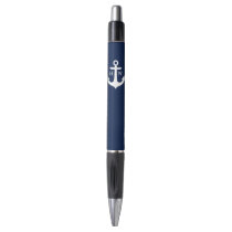 Navy Blue Anchor Monogrammed Pen