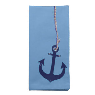 Navy Blue Anchor Napkin