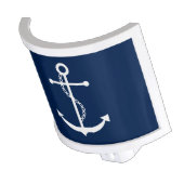 Navy Blue Anchor Night Light (Angled)