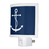Navy Blue Anchor Night Light (Left)