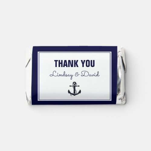 Navy Blue Anchor Wedding Hersheys Miniatures