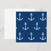 Navy Blue Anchors Pattern 1 (Front/Back)