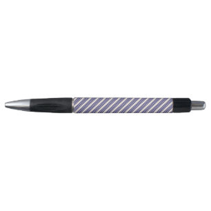 Navy blue and beige five stripes pattern pen