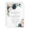 Navy Blue and Blush Pink Floral Country Wedding