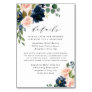 Navy Blue and Blush Pink Wedding Enclosure Cards