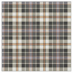Navy Blue and Cream Rustic Plaid Fabric