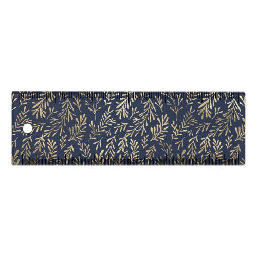 Navy Blue and Gold Coral design Ruler