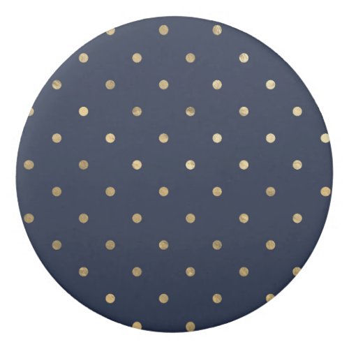 Navy Blue and Gold Dots design Eraser