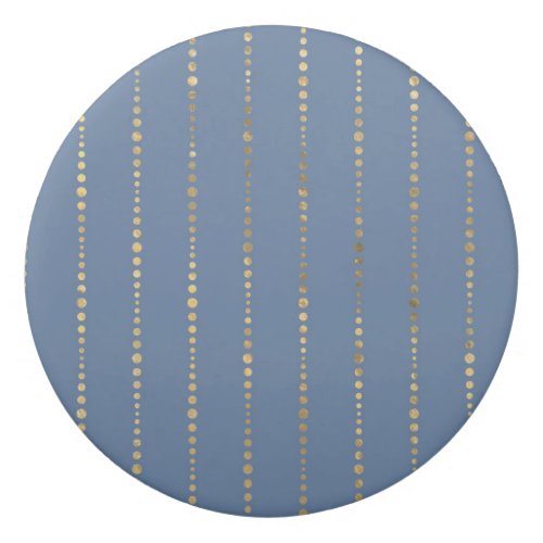 Navy Blue and Gold Dots design Eraser