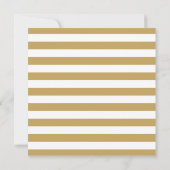 Navy Blue and Gold Nautical Stripes Baby Shower Invitation (Back)