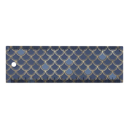 Navy Blue and Gold Scale design Ruler