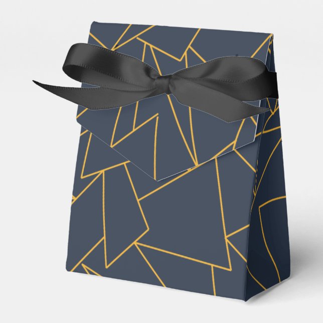 Navy blue and golden favor boxes (Front Side)