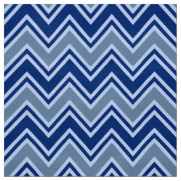 Navy Blue and Gray Chevron Upholstery Fabric