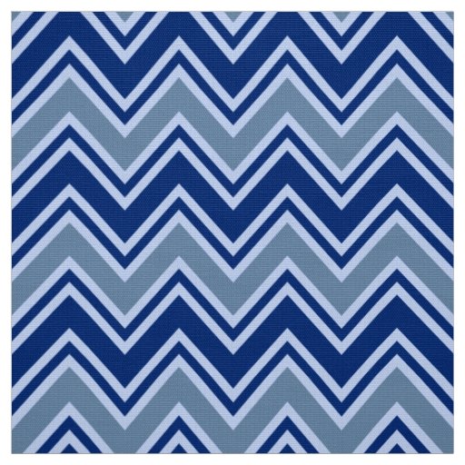 Navy Blue and Gray Chevron Upholstery Fabric