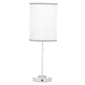 Navy Blue and Gray Elephant Table Lamp (Back)