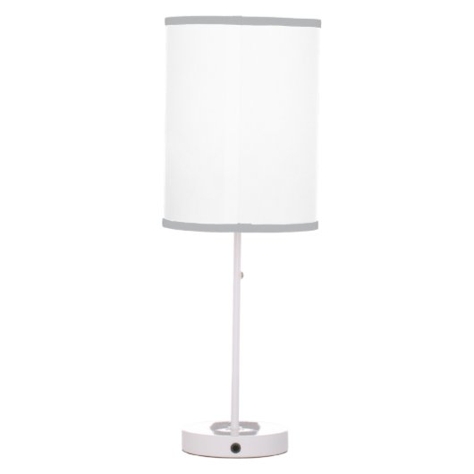 Navy Blue and Gray Elephant Table Lamp (Back)