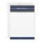 Navy Blue and Gray Rugby Stripes with Custom Name