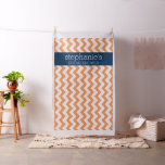 Navy Blue and Orange Bridal Shower Photo Backdrop