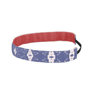 Navy Blue and Pink Mitochondria Mandala Athletic Headband