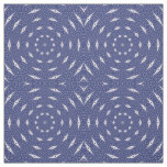 Navy Blue and Pink Mitochondria Mandala Fabric