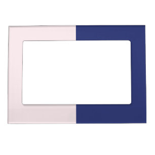 Navy Blue and Pink Vertical Color Blocks Magnetic Frame