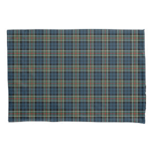 Navy Blue and Red Colquhoun Clan Tartan Pillow Case