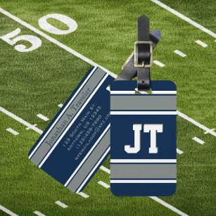 Personalized Luggage Tag Set - Sports Enthusiast