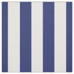 Navy Blue and White 1.5&quot; Stripes Pattern Fabric