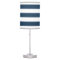 Navy Blue and White Bold Stripes Table Lamp