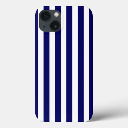 Navy blue and white candy stripes Case_Mate iPhone iPhone 13 Case
