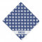 Navy Blue And White Dog Paw Pattern With Name