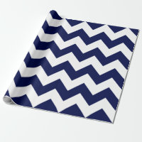 navy blue chevron wrapping paper