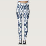 Navy Blue and White Grunge Harlequin Pattern Leggings<br><div class="desc">Stylish,  rustic and unique leggings featuring navy blue and white grunge harlequin pattern. Othe colors are available.</div>