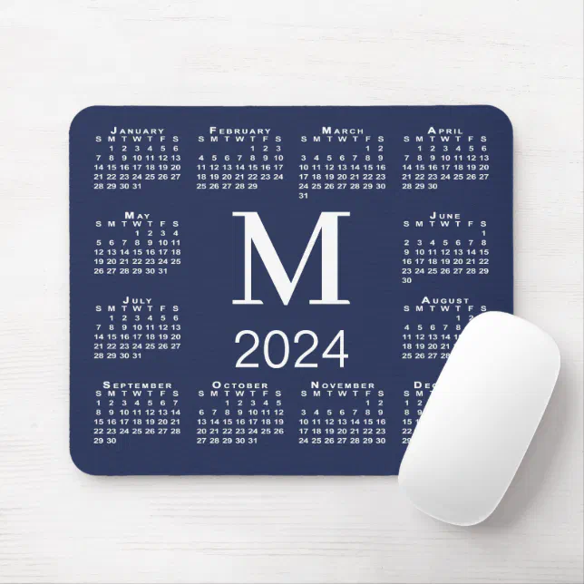 Navy Blue And White Monogram 2024 Calendar Mouse Pad Zazzle   Navy Blue And White Monogram 2024 Calendar Mouse Pad R47bcae21e9b444309e012eff4ab4cdd3 0898e 8byvr 644.webp