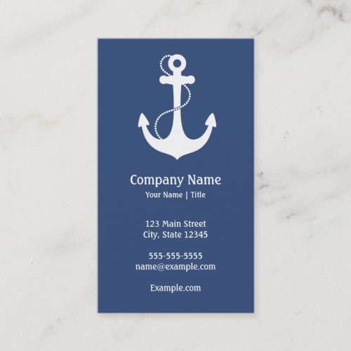 Nautical Anchor Business Card Templates